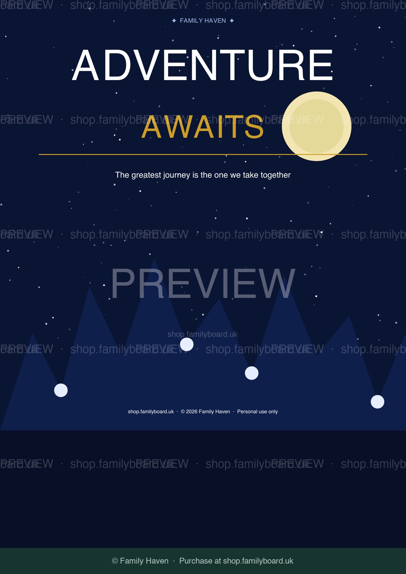 Adventure Awaits Wall Print