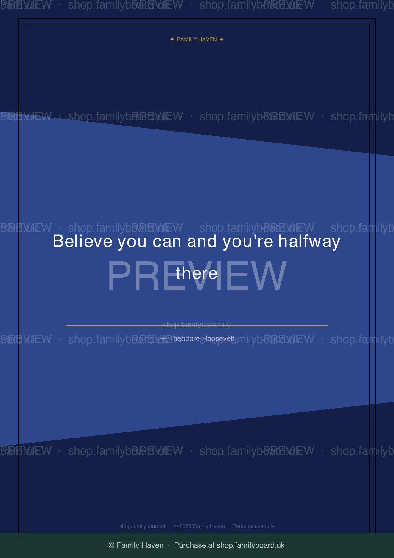 Believe in Yourself Wall Print — preview
