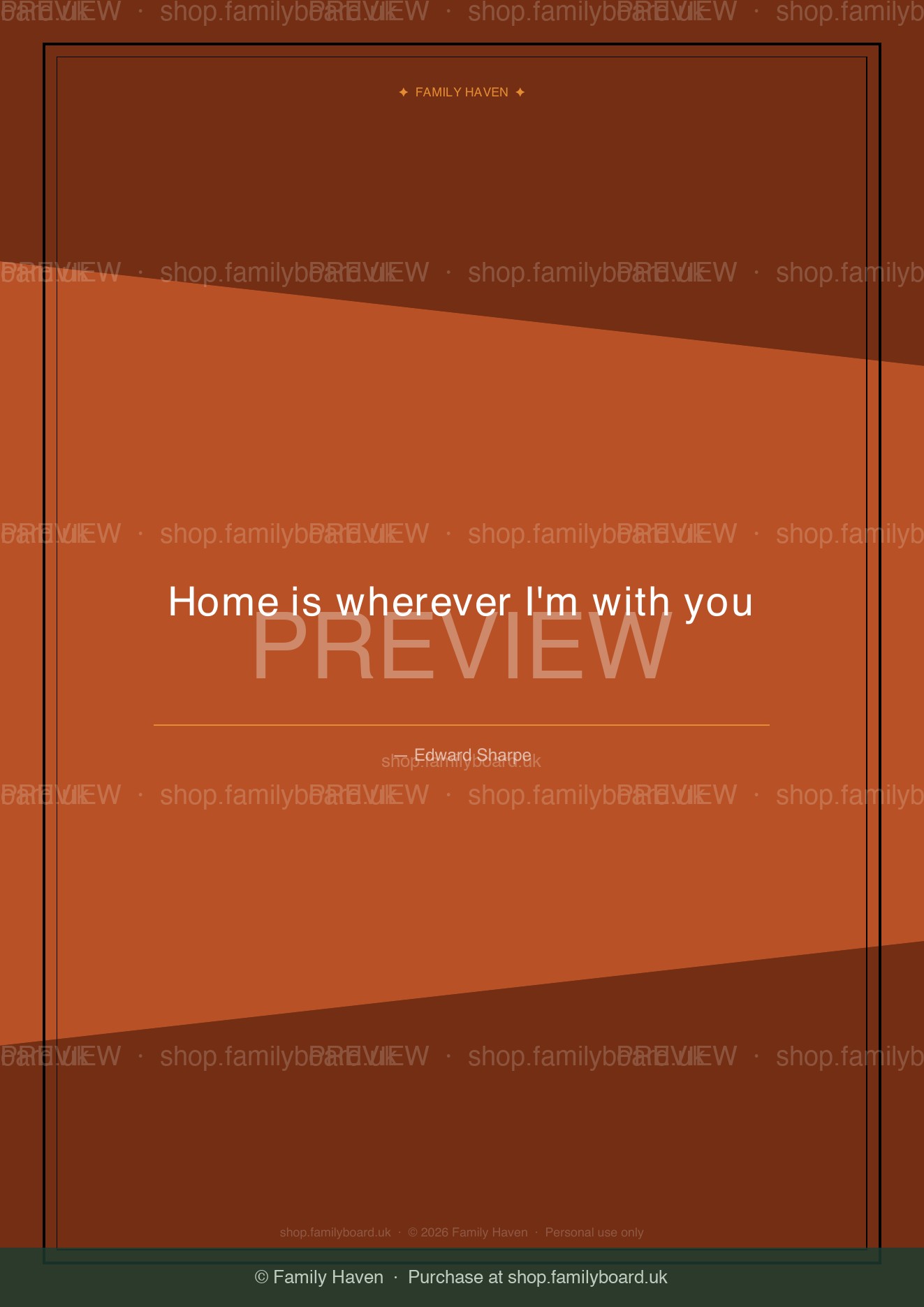 Home Is Wherever I'm With You Print — preview