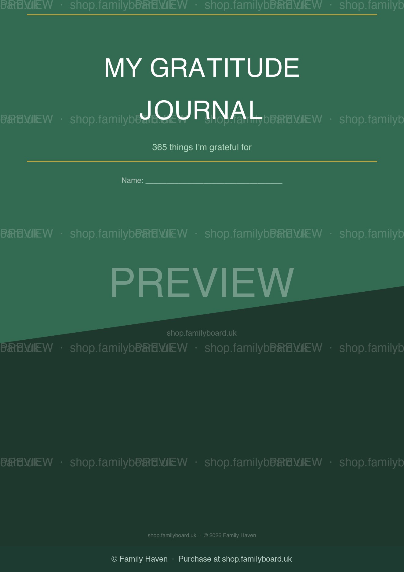 Kids Gratitude Journal — preview